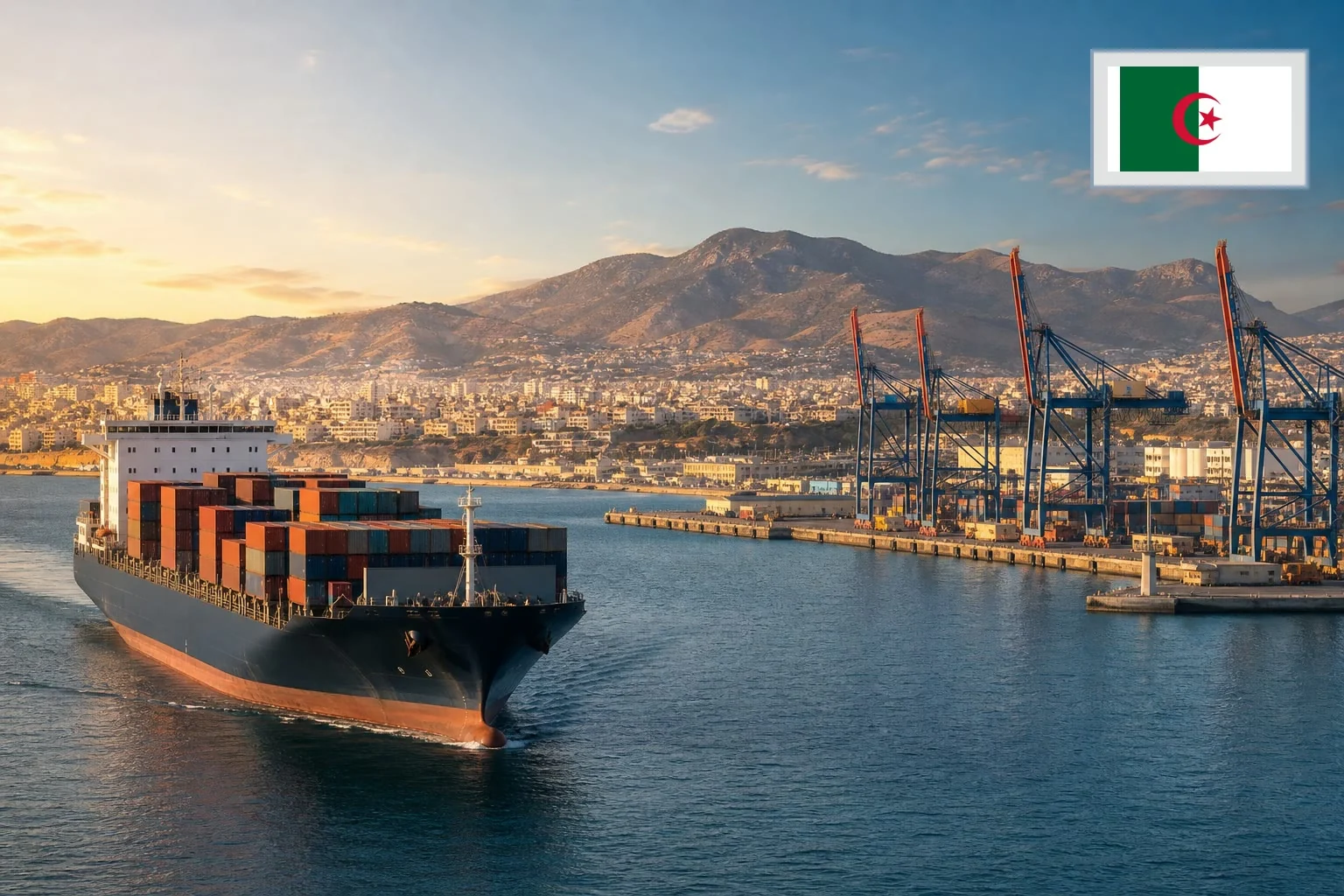 Destination-specific freight route from China to Algeria