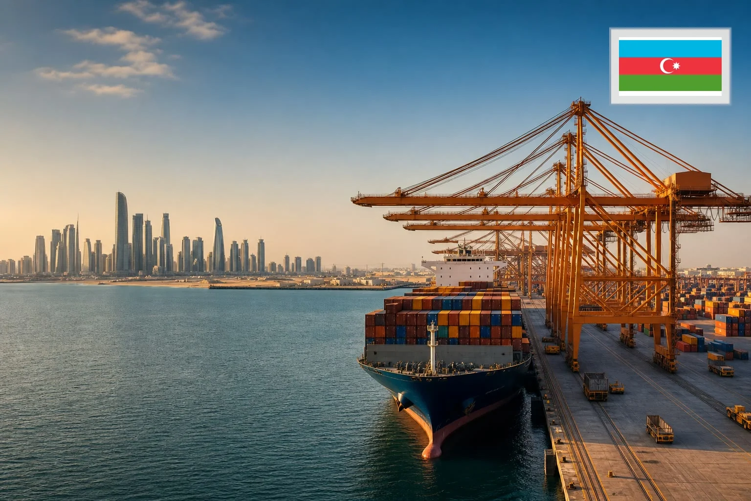 Destination-specific freight route from China to Azerbaijan