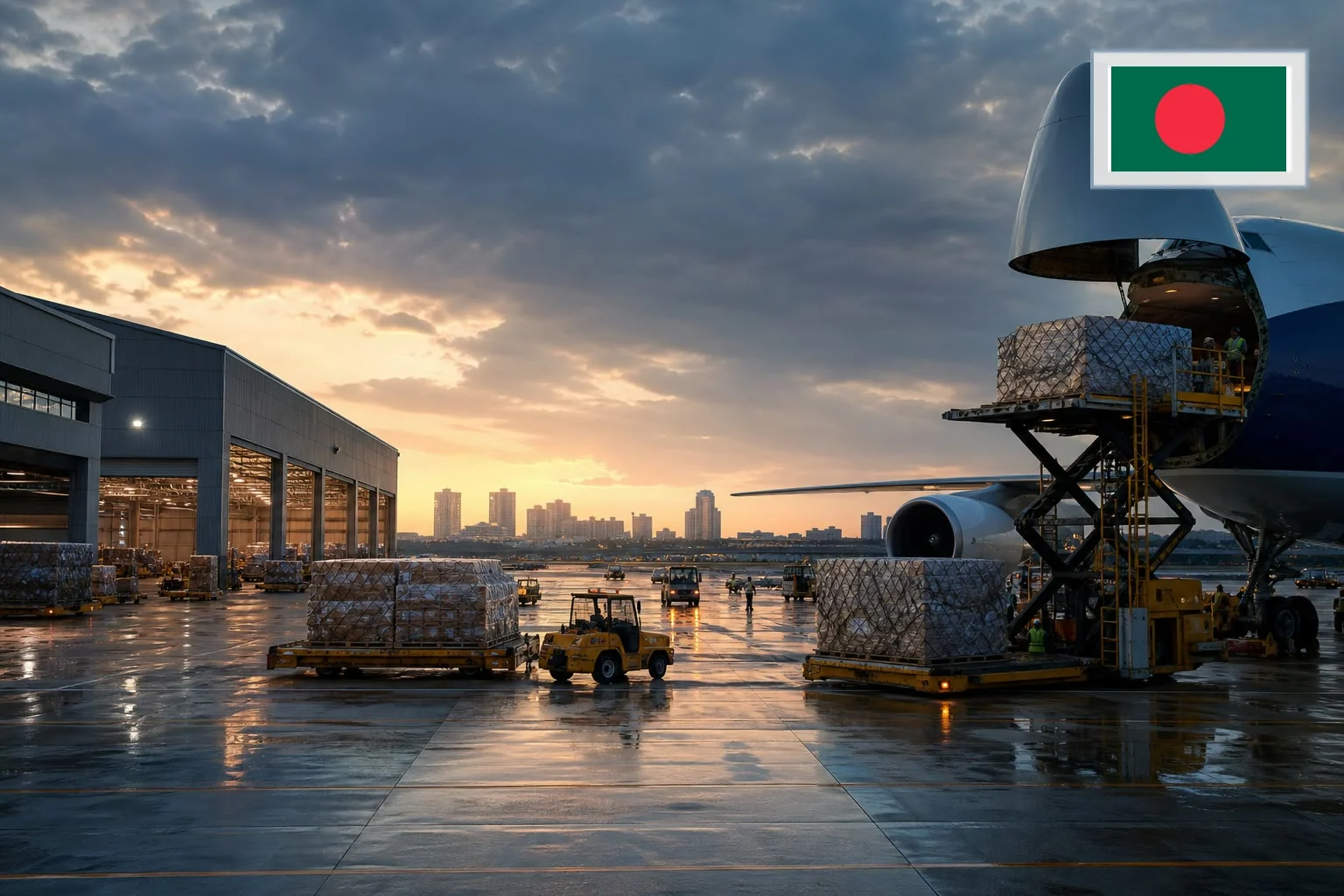 Destination-specific freight route from China to Bangladesh