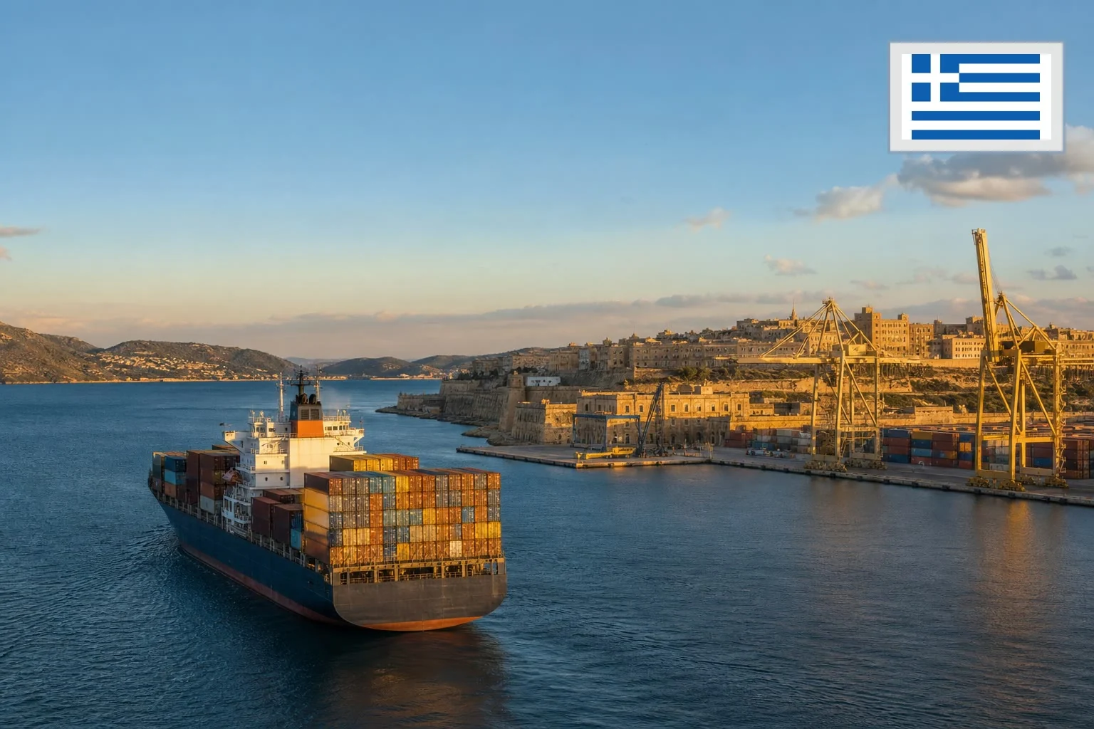 Destination-specific freight route from China to Greece