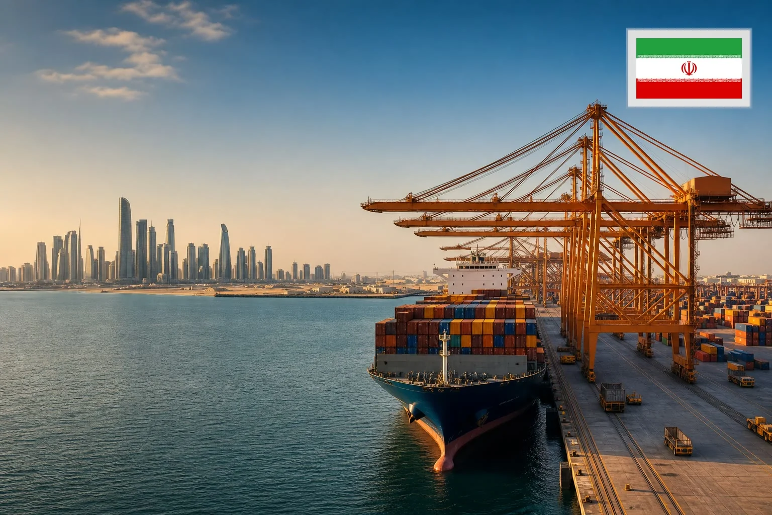 Destination-specific freight route from China to Iran
