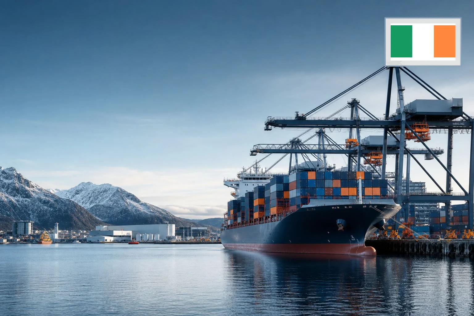 Destination-specific freight route from China to Ireland