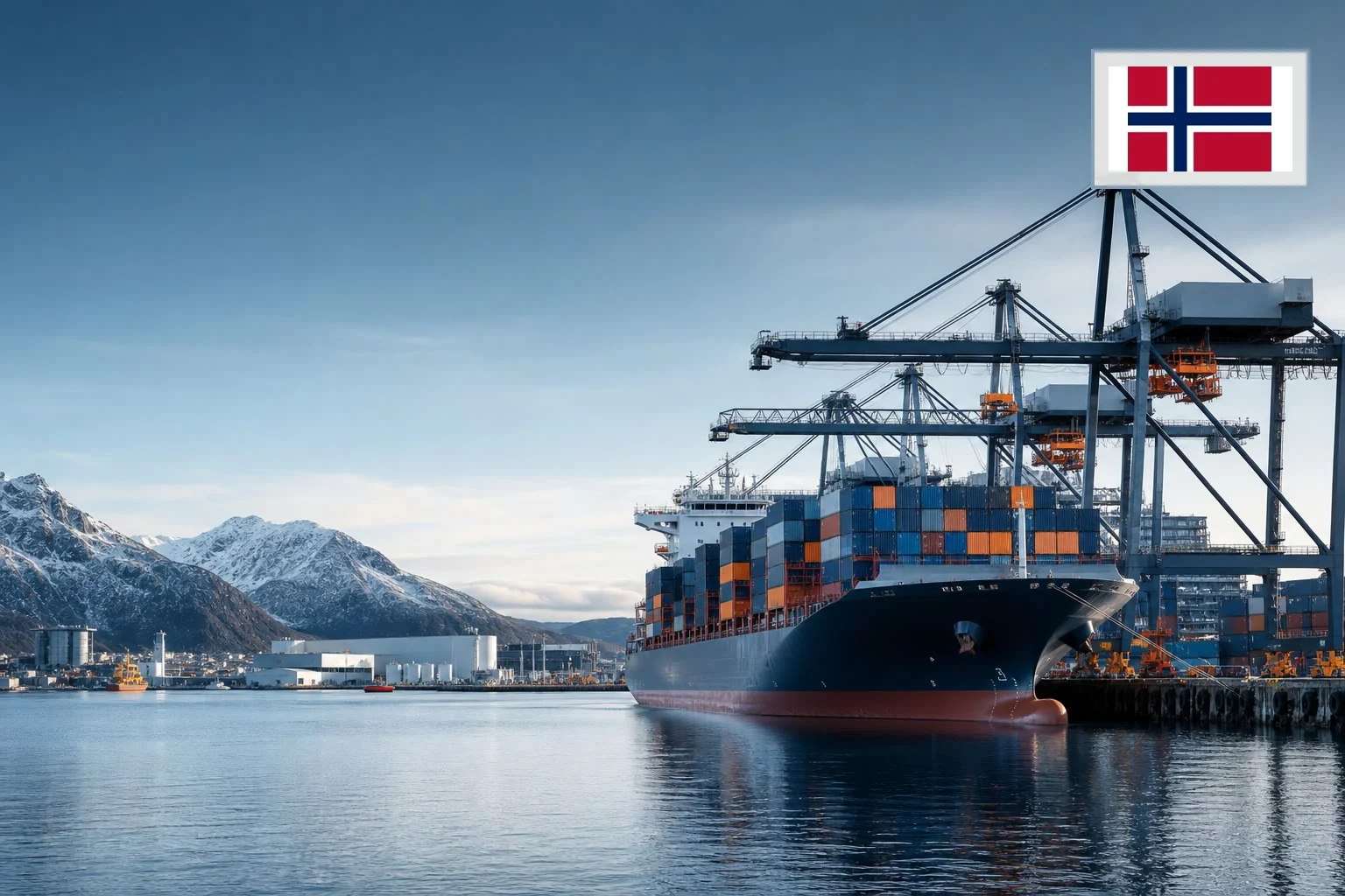 Destination-specific freight route from China to Norway