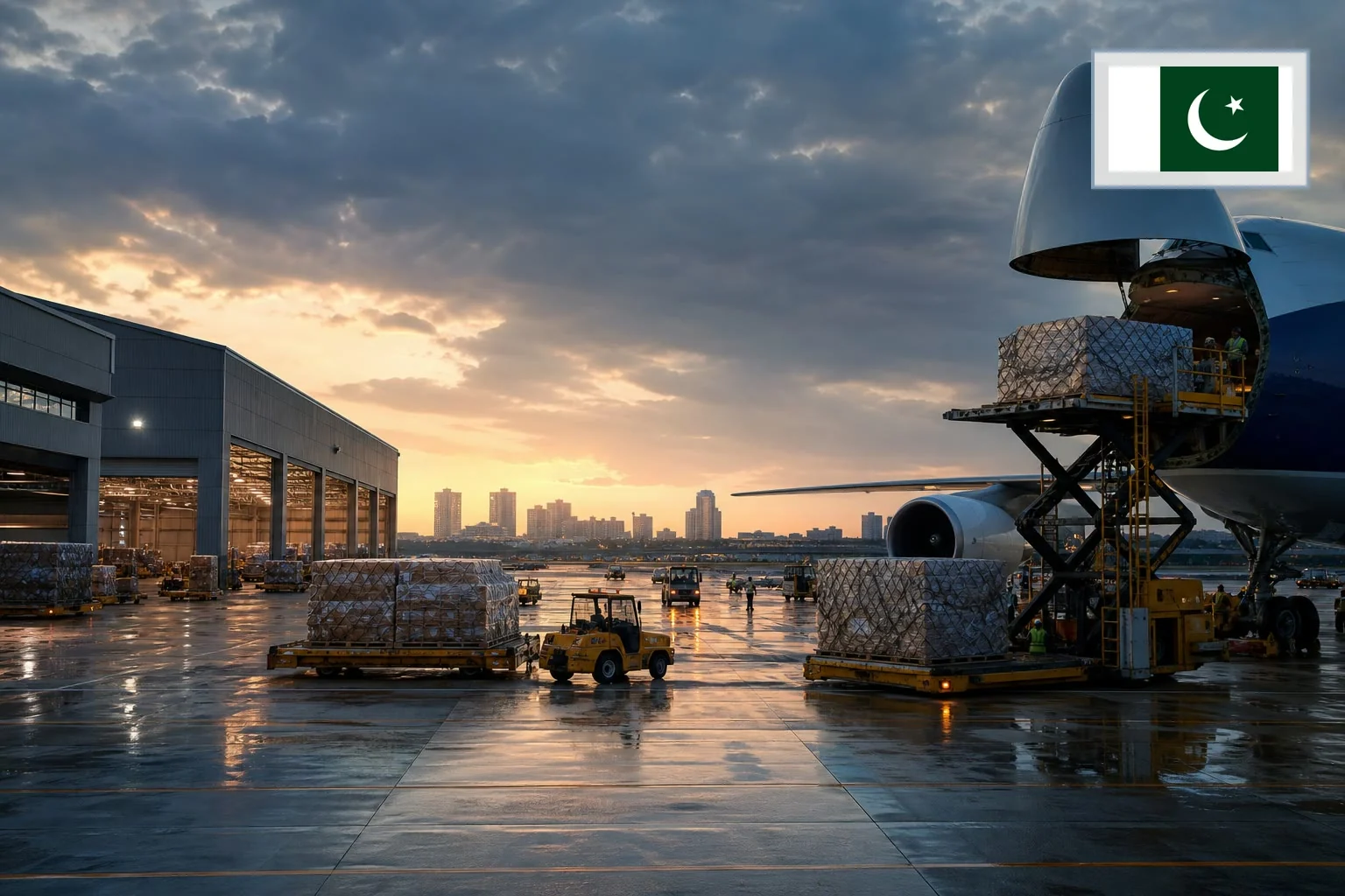 Destination-specific freight route from China to Pakistan