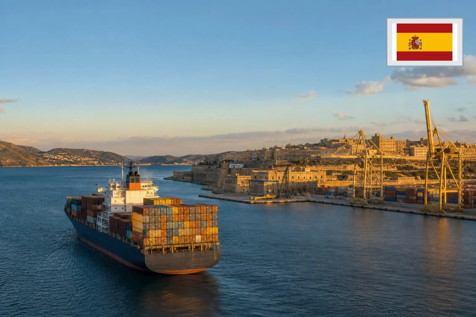 Destination-specific freight route from China to Spain
