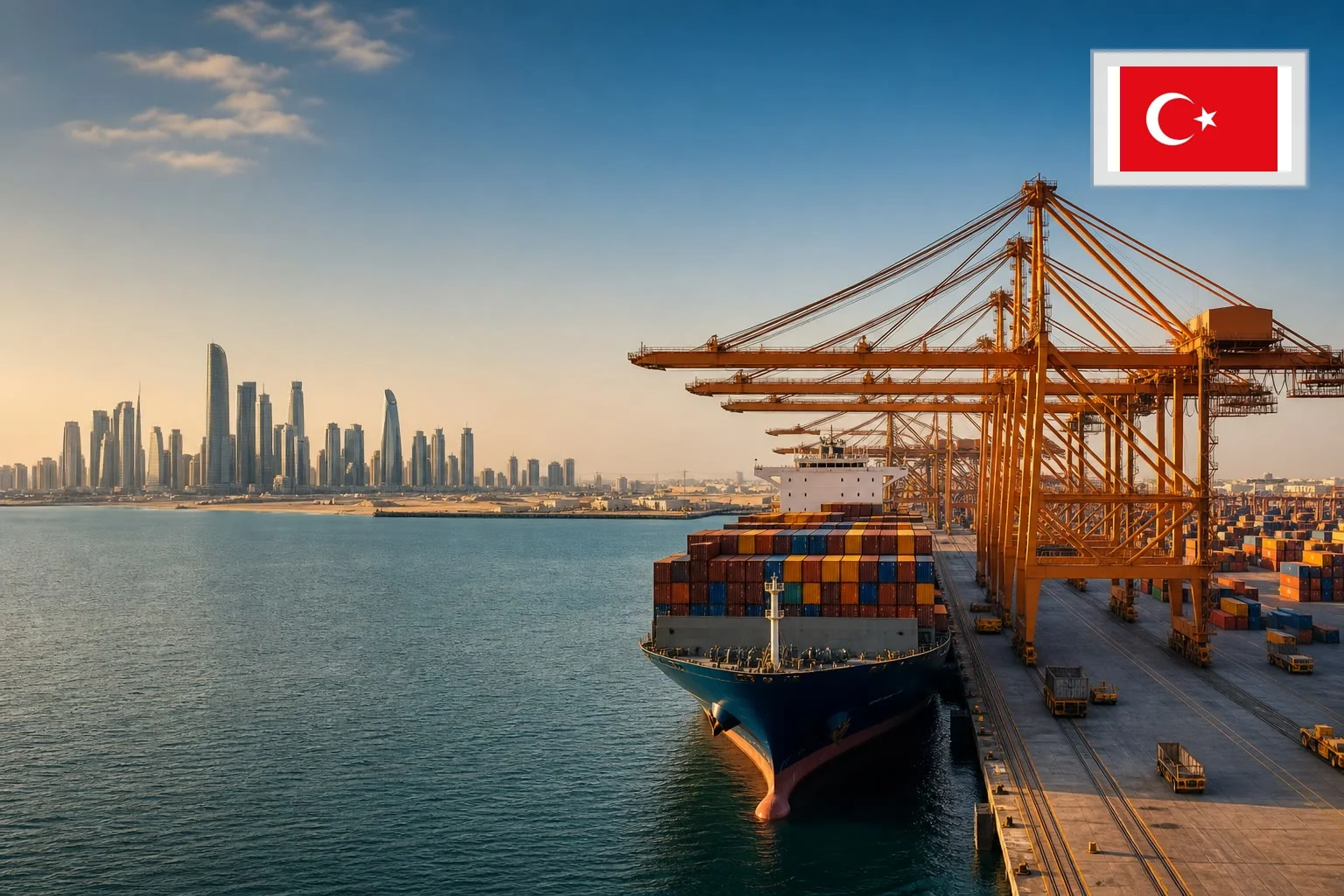 Destination-specific freight route from China to Turkey