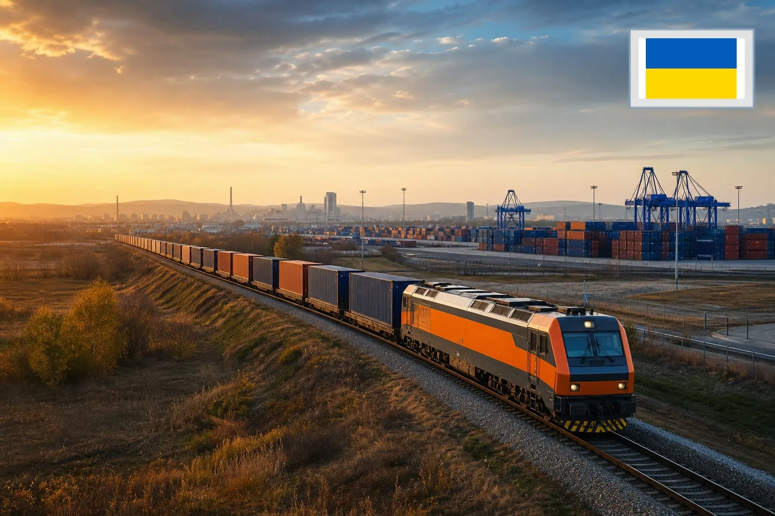 Destination-specific freight route from China to Ukraine