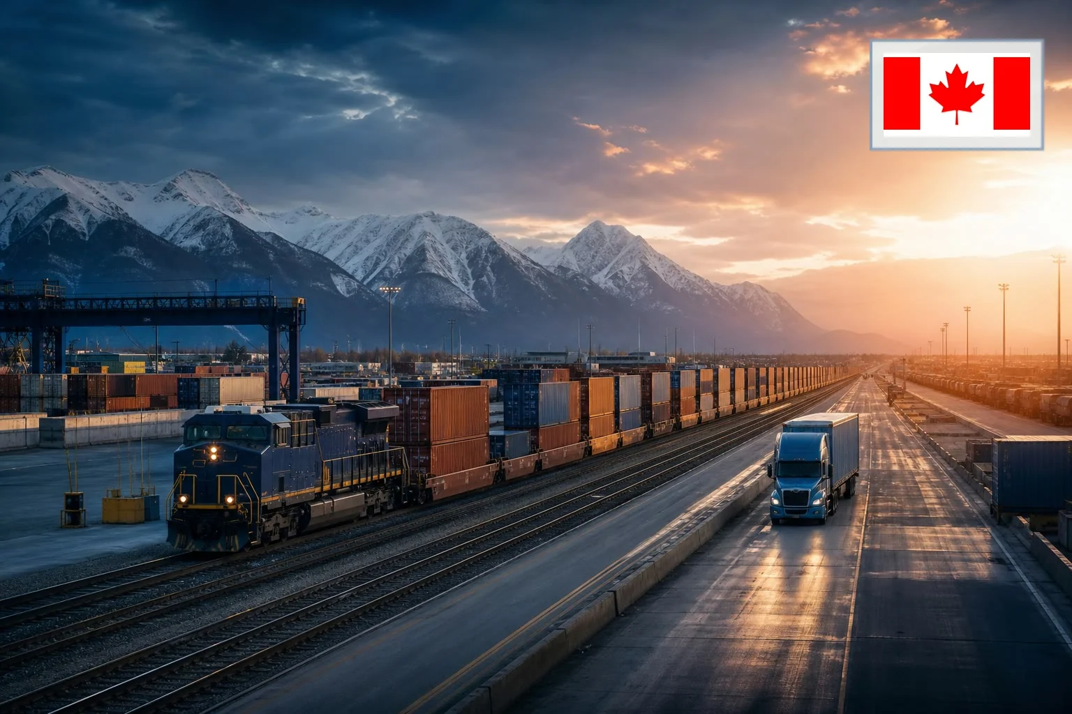 Destination-specific logistics scene for Canada-Mexico transport