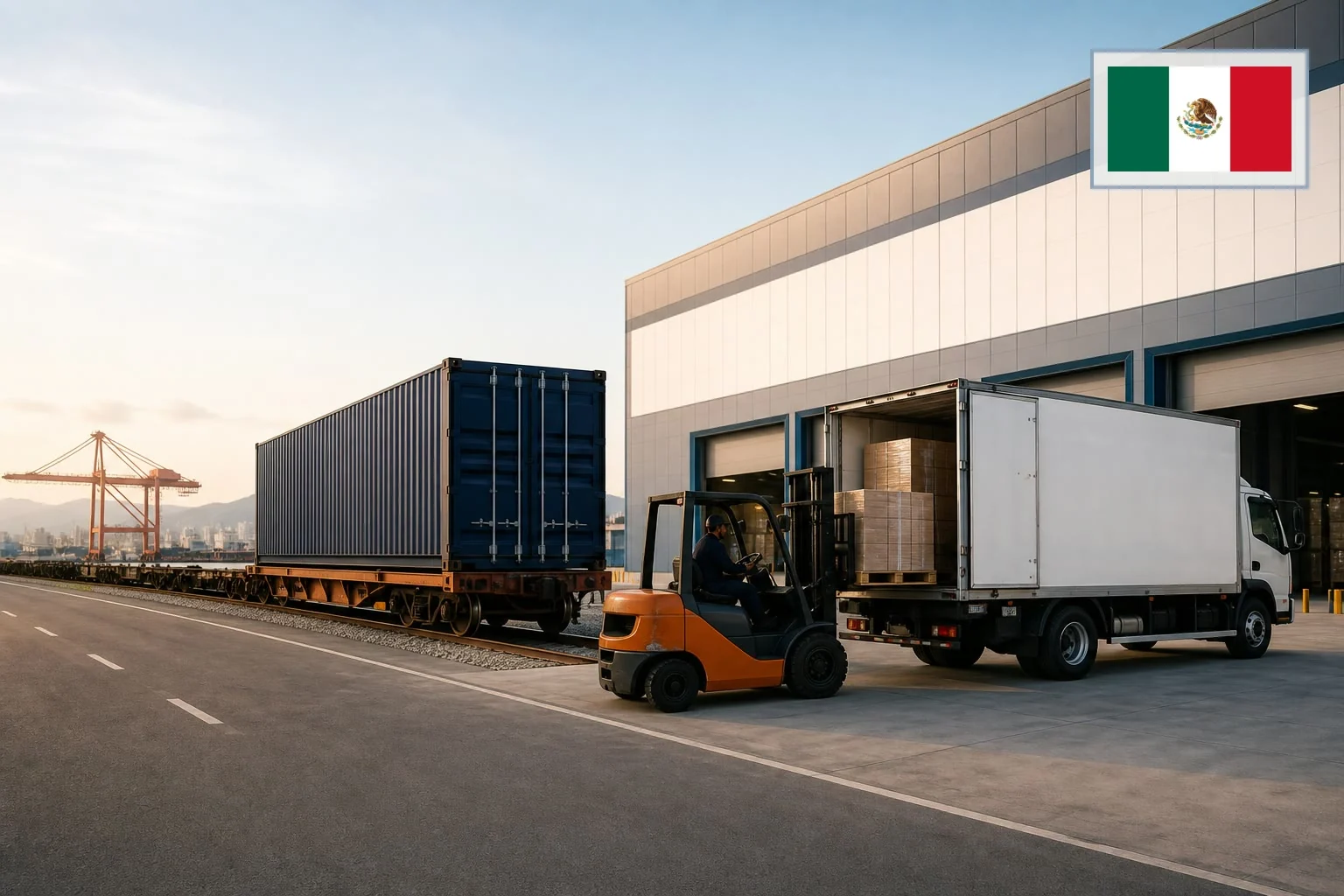 Destination-specific logistics scene for China-Mexico Door to Door Shipping