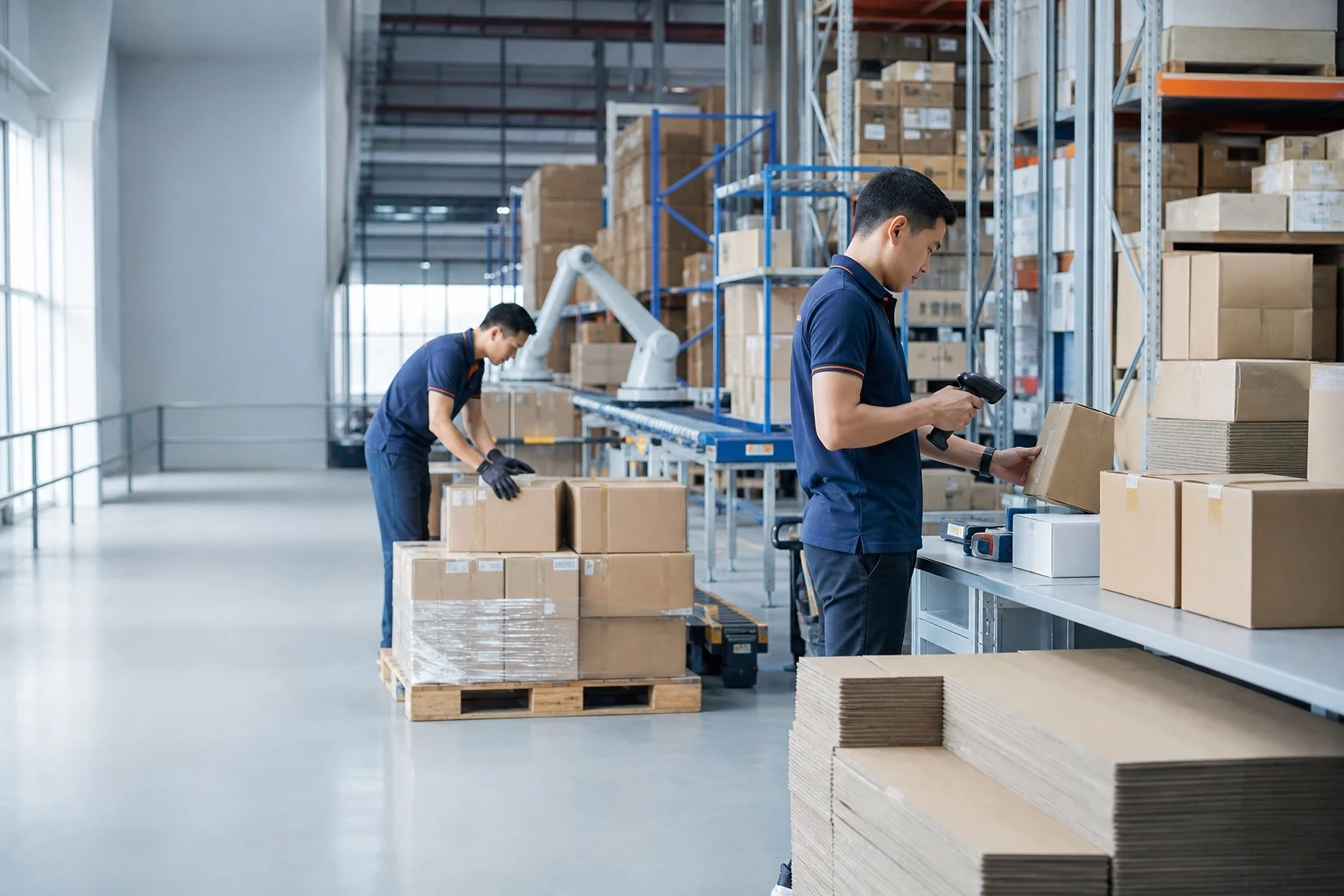 E-commerce inventory prepared for fulfilment